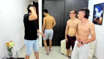 Amazing hot gay group sex scene in a warehouse - drtuber.com