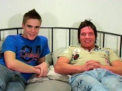 Young UK gays Jon and Leo M sixty nine BJ and anal fuck - drtuber.com - Britain